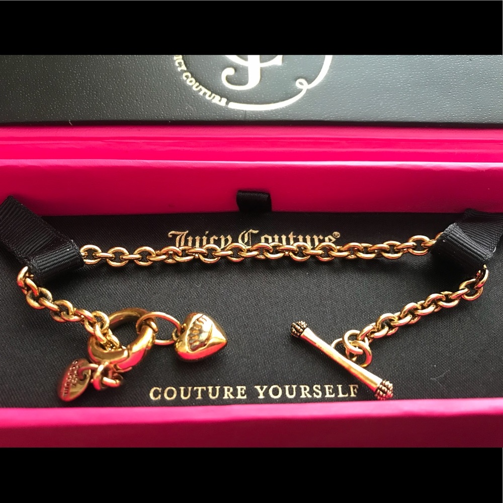 Juicy Couture gold toggle bracelet